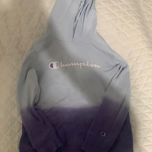 selling a champion hoodie.
